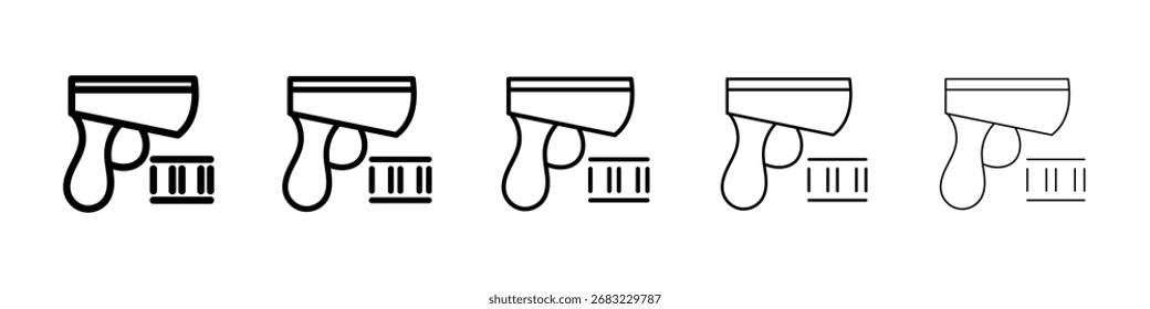 Scanner gun icon for mobile concept and web design.
