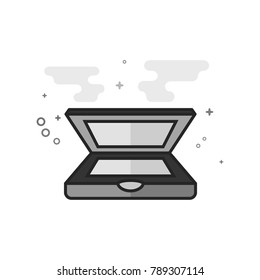 Scanner icon in flat style color. Vector illustration.