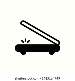icono del escáner, gadget de tema de icono de glifo aislado