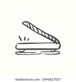 scanner icon, isolated handdrawn icon theme gadget