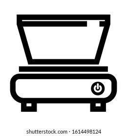 scanner icon isolated sign symbol vector illustration - high quality black style vector icons

