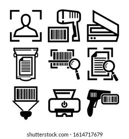 scanner icon isolated sign symbol vector illustration - Collection of high quality black style vector icons
