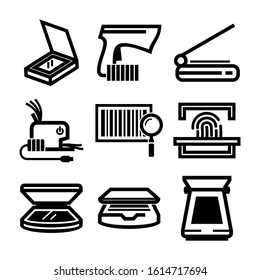 scanner icon isolated sign symbol vector illustration - Collection of high quality black style vector icons
