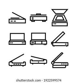 scanner icon or logo isolated sign symbol vector illustration - Collection of high quality black style vector icons
