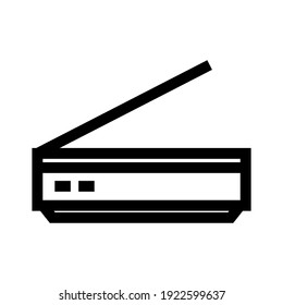 icono de escáner o logotipo símbolo de signo aislado ilustración vectorial ilustración de alta calidad estilo negro vectores iconos
