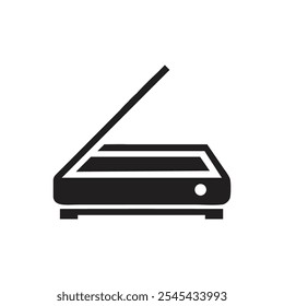 Scanner-Symbol auf weißem Hintergrund