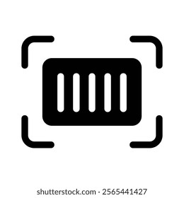 A scanner icon reading a barcode, symbolizing retail or inventory tracking