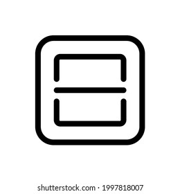 Scanner icon with square style