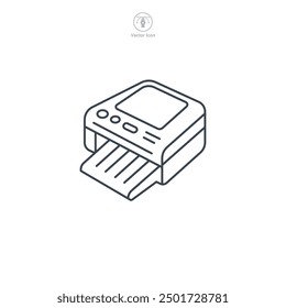 Scanner icon symbol vector illustration isolated on white background