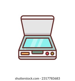 Scanner icon in vector. Illustration
