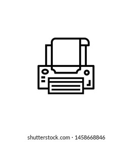 scanner icon vector. printer icon vector. photo copy symbol. web design and mobile design. white background.