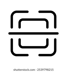 Ilustración de diseño de símbolo de Vector de icono de escáner