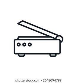 scanner icons isolated on White Background. Flat style design
