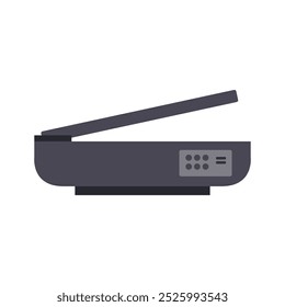 Scanner illustrated in vector on background