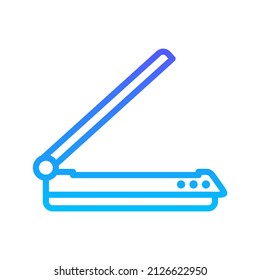 Scanner Line Gradient Icon Design