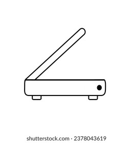 Scanner line icon. Trendy style,  isolated sign symbol vector illustration. 