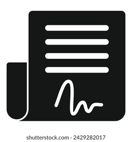 Scanner paper check icon simple vector. Detect privacy. Bio human system