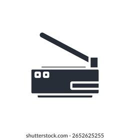 ícones de impressora do scanner isolados em fundo branco. Design de estilo plano, coleção de símbolos