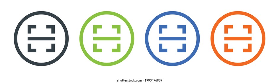 Scanner, scanning, scan icons set. Vector illustration