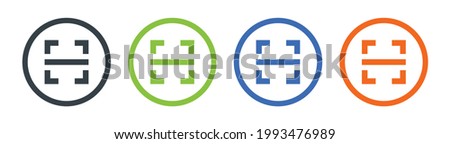 Scanner, scanning, scan icons set. Vector illustration