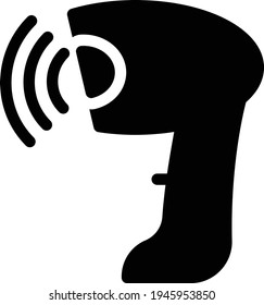 scanner vector glyph flat icon