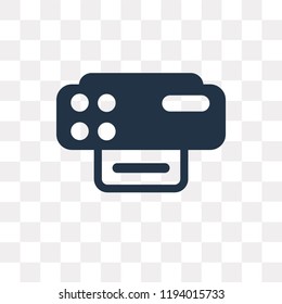 Scanner vector icon isolated on transparent background, Scanner transparency concept can be used web and mobile