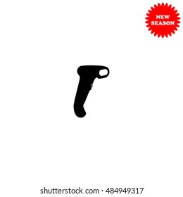 Scanner vector icon isolated on white background.