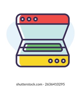 Scanner vector icon stock illustration