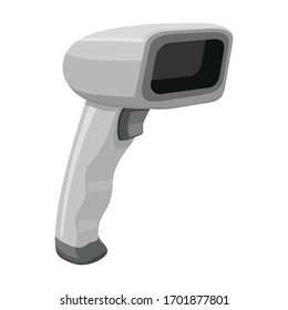 Scanner vector icon.Cartoon vector icon isolated on white background scanner.