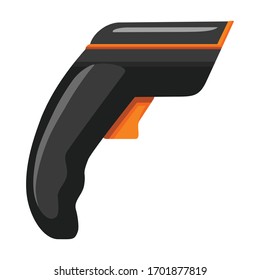 Scanner vector icon.Cartoon vector icon isolated on white background scanner.