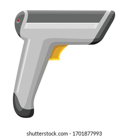 Icono vectorial de escáner.Icono vectorial de caricatura aislado en escáner de fondo blanco.