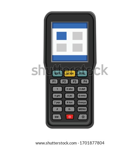 Scanner vector icon.Cartoon vector icon isolated on white background scanner.