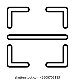 Scanner Vector Line Icon Design