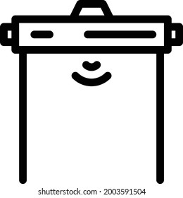 scanner vector thin line icon