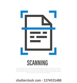 Scan icon and scan logo. Vector. 27739340 Vector Art at Vecteezy