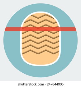 Scanning finger icon
