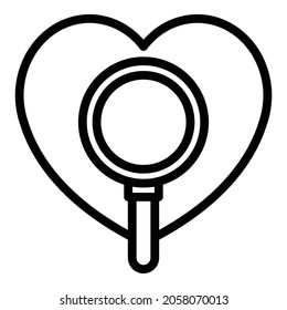 Scanning Heart Icon Outline Vector. Scan Heartbeat. Patient Health