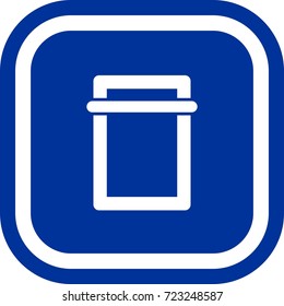 Scanning icon , sign Square with rounded corners