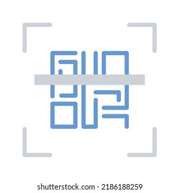 Scanning icon vector image. Can also be used for Cyber Security. Suitable for mobile apps, web apps and print media.