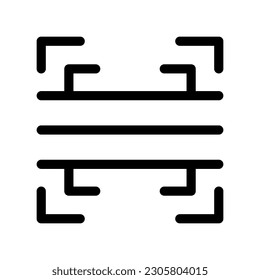 Scanning Icon Vector Symbol Design Illustration