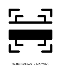 Scanning Icon Vector Symbol Design Illustration