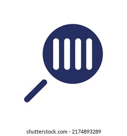 Scanning Product Barcode Black Glyph Ui Icon. Product Identification. User Interface Design. Silhouette Symbol On White Space. Solid Pictogram For Web, Mobile. Isolated Vector Illustration