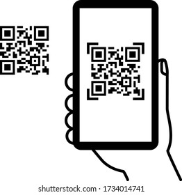 Scanning a qr code with a mobile phone