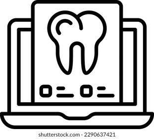 Scanning Teeth concept, Cone Beam Computed Tomography vector icon design, Dentistry symbol,Health Care sign, Dental instrument stock illustration 