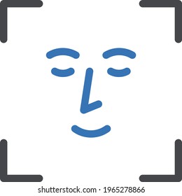 scanning vector glyph color icon