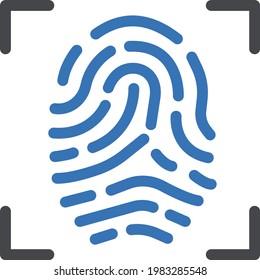 scanning vector glyph color icon