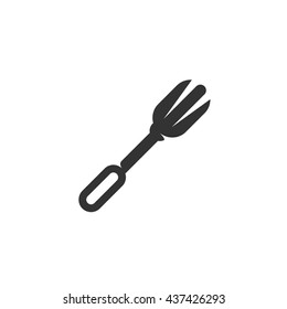 Scapula icon isolated on a white background. Logo silhouette design template. Simple symbol concept in flat style. Abstract sign, pictogram for web, mobile and infographics - stock vector