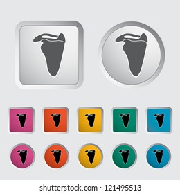Scapula icon. Vector illustration.