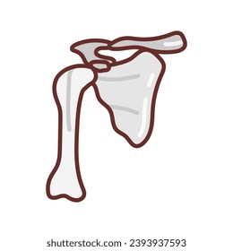 Scapula icon in vector. Logotype