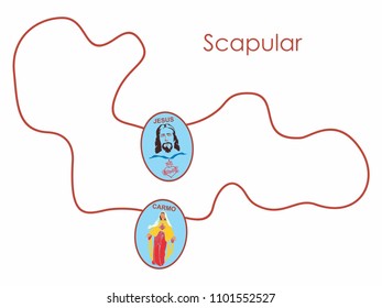 Scapular colored string